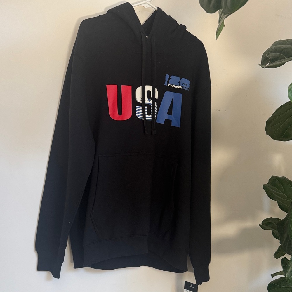 Black USA Graphic Hoodie Sweatshirt